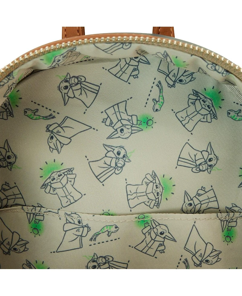 Loungefly The Mandalorian Ahsoka Holding Grogu Cosplay Mini Backpack