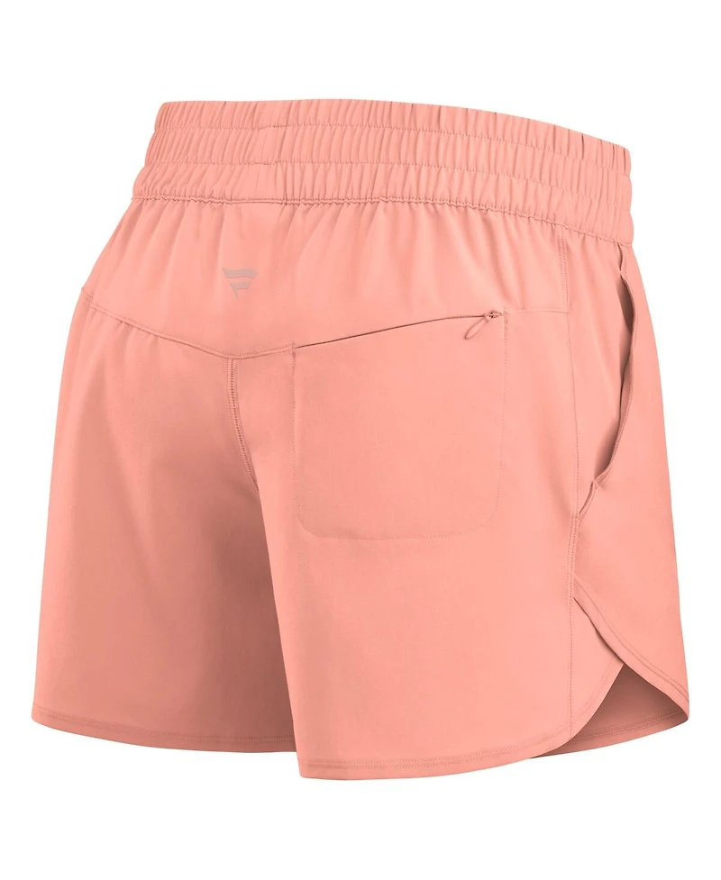 Fanatics Women's Coral Pittsburgh Steelers Front Office Woven Shorts