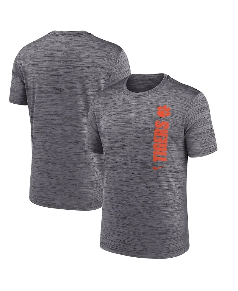 Nike Men's Gray Clemson Tigers 2024 Sideline Velocity Performance T-Shirt