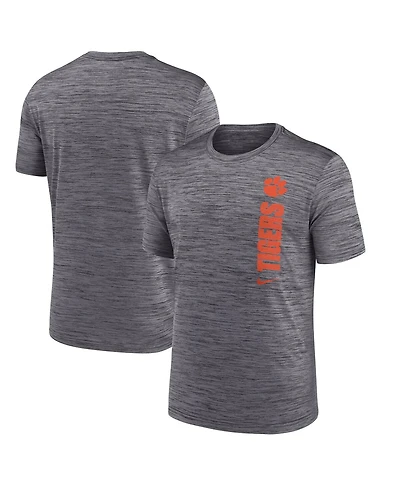 Nike Men's Gray Clemson Tigers 2024 Sideline Velocity Performance T-Shirt