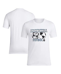 Adidas Men's White Argentina National Team Around the World T-Shirt