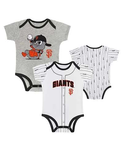 Outerstuff Baby Boys and Girls San Francisco Giants Play Ball 2-Pack Bodysuit Set