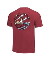 Image One Men's and Women's Maroon Boston College Eagles Scenic Comfort Colors T-Shirt