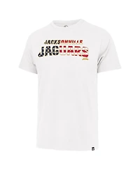 '47 Brand White Jacksonville Jaguars Flag Script Franklin T-Shirt