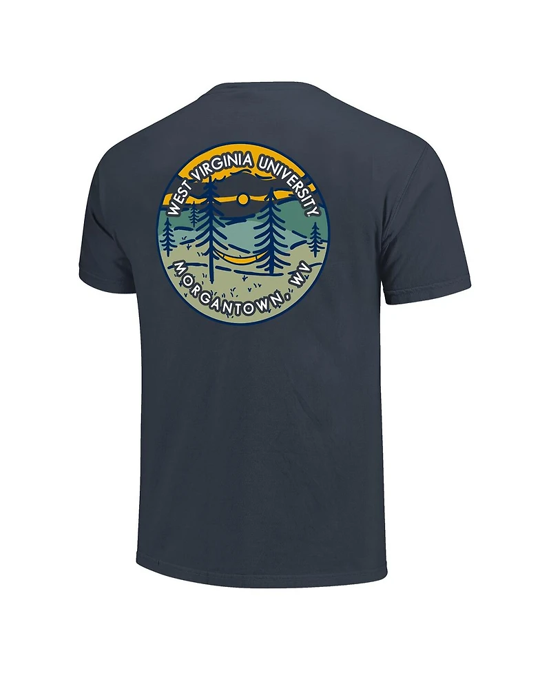 Image One Men's and Women's Navy West Virginia Mountaineers Scenic Comfort Colors T-Shirt