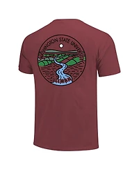 Image One Men's and Women's Crimson Washington State Cougars Scenic Comfort Colors T-Shirt