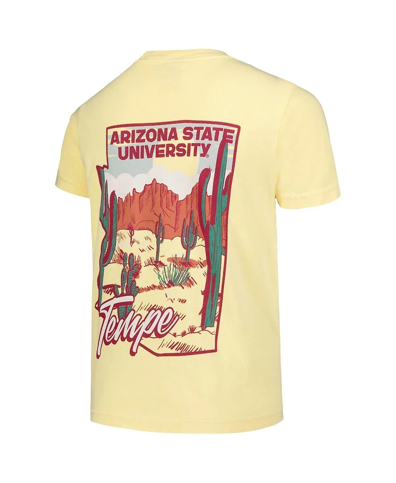 Image One Big Boys and Girls Gold Arizona State Sun Devils Hyperlocal Comfort Colors T-Shirt