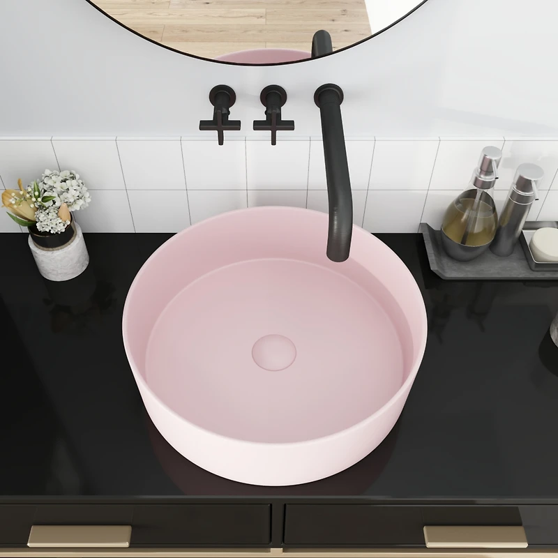 Streamdale Stylish Ceramic Vessel Sink for Bathrooms