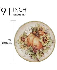 Certified International Autumn Breeze Salad Plates, Set of 4