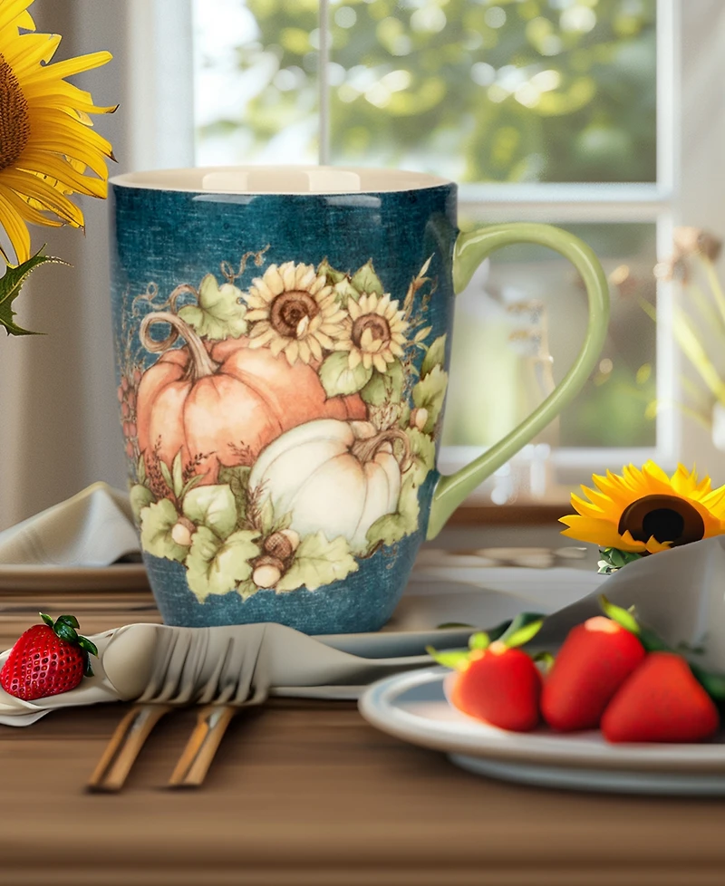 Certified International Autumn Breeze Mugs, Set of 4