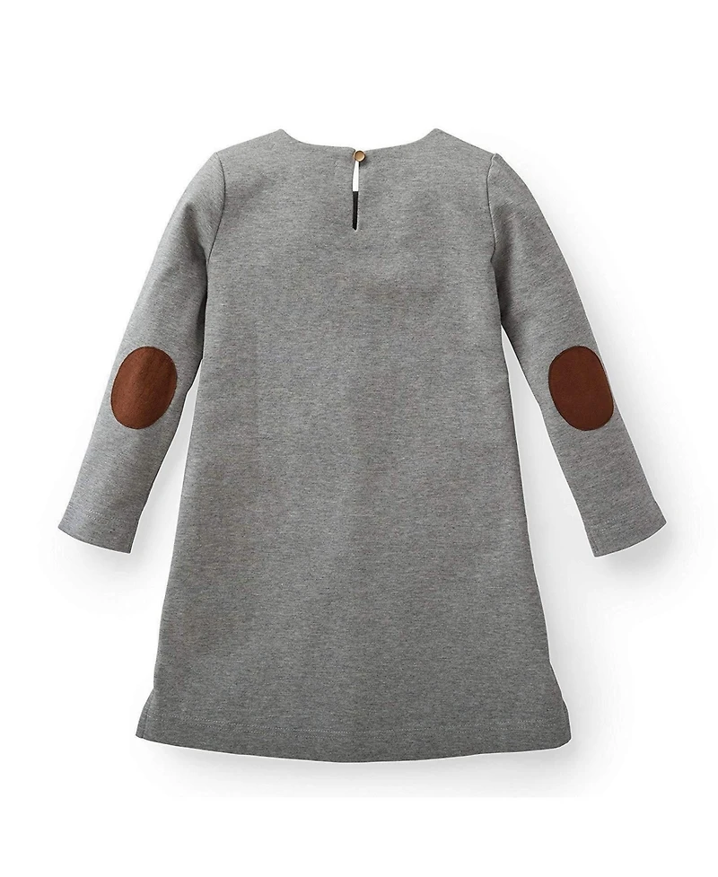 Hope & Henry Baby Girls Quilted Ponte Riding Dress