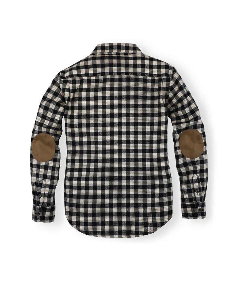 Hope & Henry Baby Boys Organic Cotton Long Sleeve Brushed Flannel Button Down Shirt