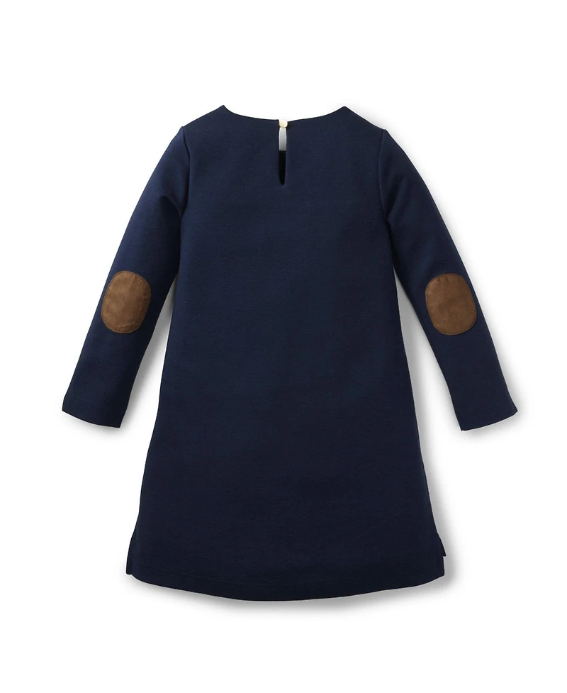 Hope & Henry Baby Girls Quilted Ponte Riding Dress