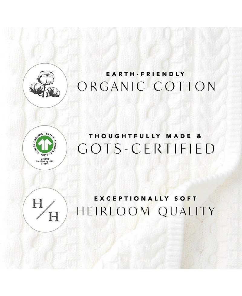 Hope & Henry Baby Boys Long Sleeve Shawl Collar Herringbone Cable Sweater with Elbow Patches