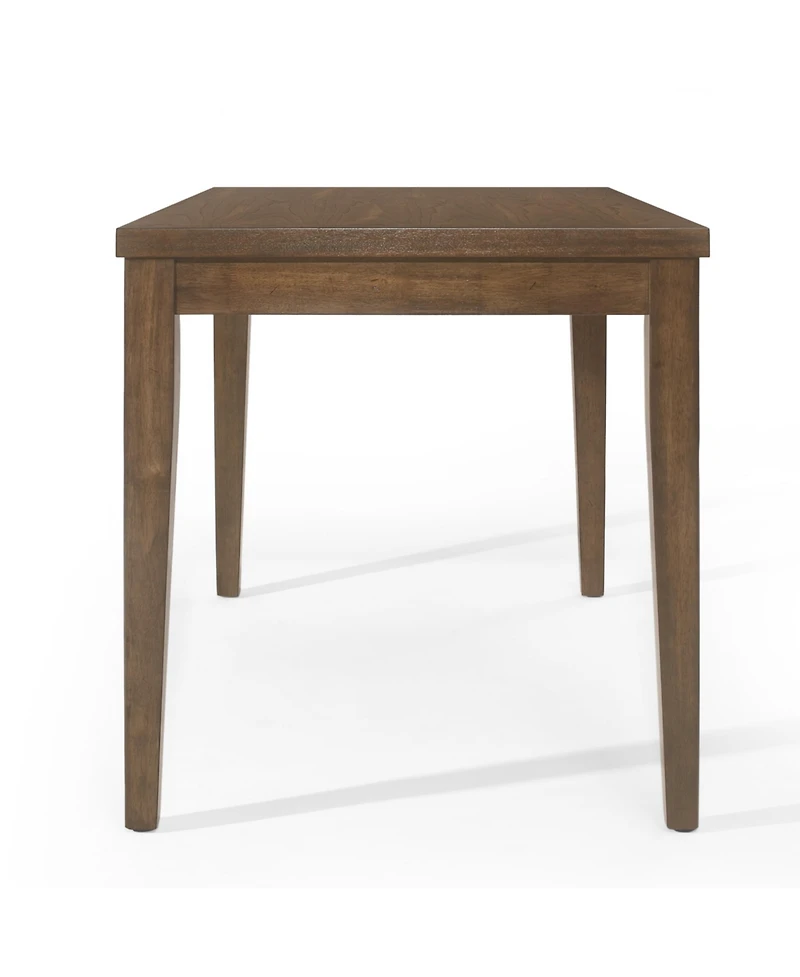 Streamdale Furniture Farmhouse Counter Height Dining Table, Antique Brown, 59.1"W X 36.5"H