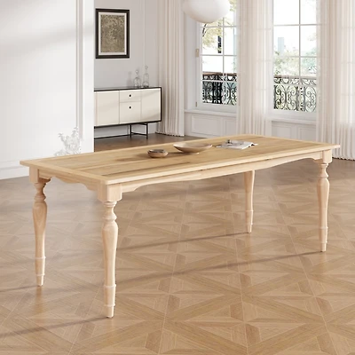 Streamdale Vintage Extendable Dining Table with Removable Leaf