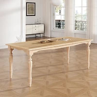 Streamdale Vintage Extendable Dining Table with Removable Leaf