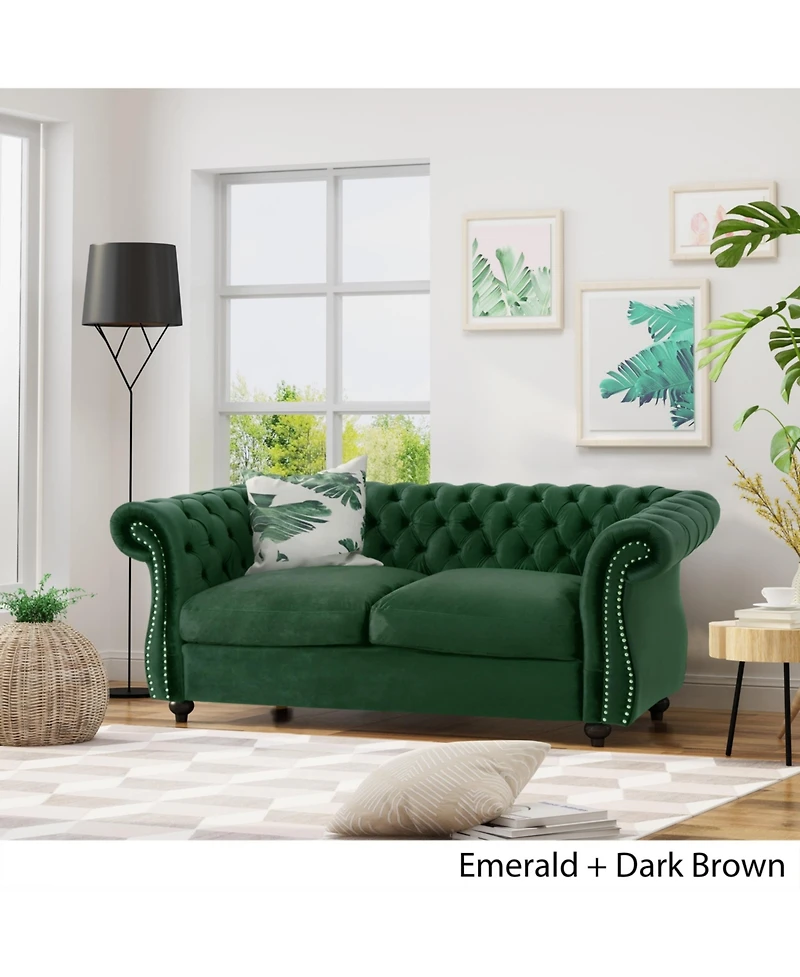 Streamdale Furniture Chesterfield Loveseat: Timeless Charm, Plush Comfort