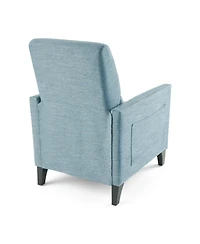 Streamdale Contemporary Push-Back Recliner With Studded Accents