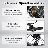 Streamdale Furniture Kids' Mountain Bike: Adventure-Ready for Ages 8-12