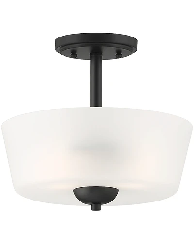 Designers Fountain Malone 12" Metal 2 Light Semi Flush