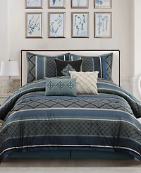 Stratford Park Tefia Jacquard Damask 7-Pc. Comforter Set