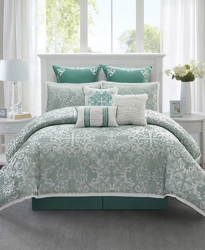 Stratford Park Barvina Damask 9-Pc. Comforter Set, Queen