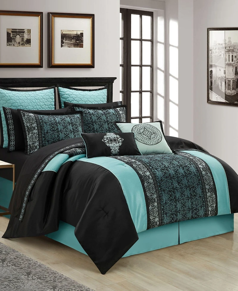 Stratford Park Arabesque 12-Pc. Comforter Set, California King