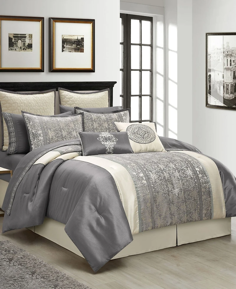 Stratford Park Arabesque 12-Pc. Comforter Set, California King