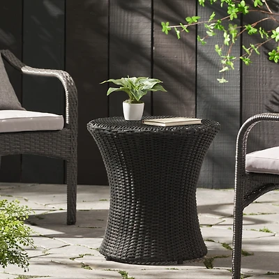 Streamdale Compact Hourglass Side Table For Indoor/Outdoor Use