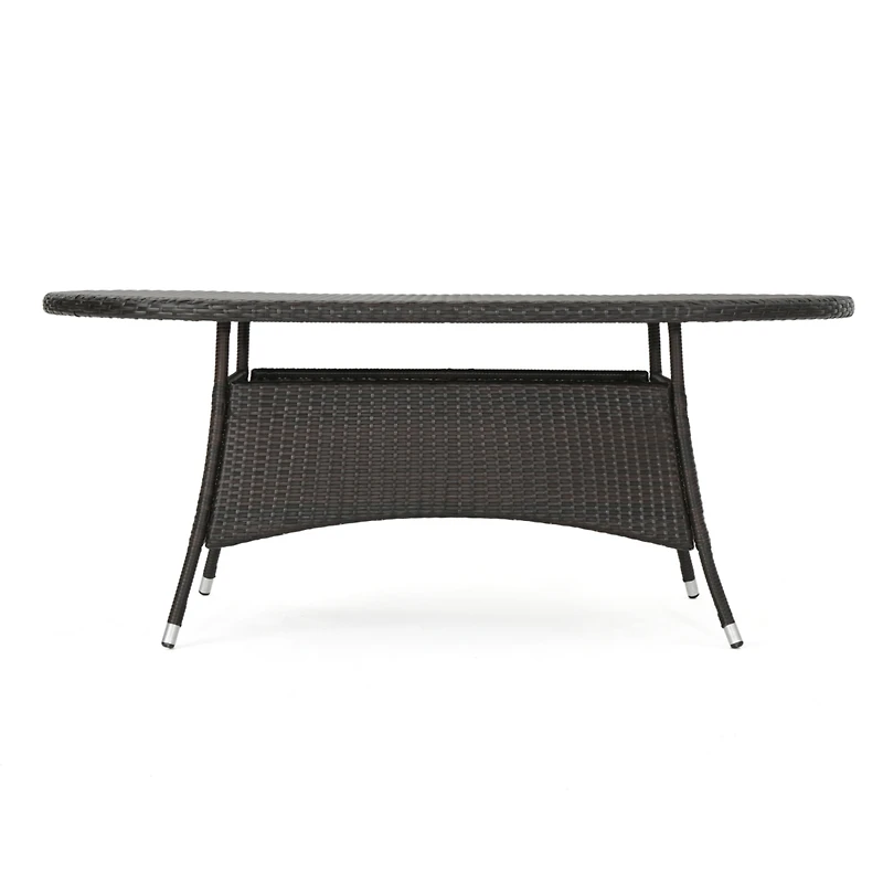 Streamdale Furniture Ramsey Outdoor Oval Wicker Dining Table