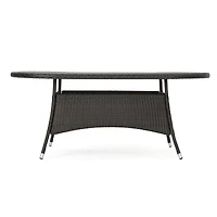 Streamdale Furniture Ramsey Outdoor Oval Wicker Dining Table