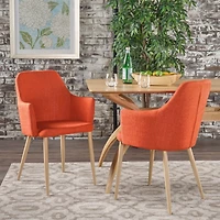 Streamdale Furniture Modern Twist Dining Chair With Contoured Comfort
