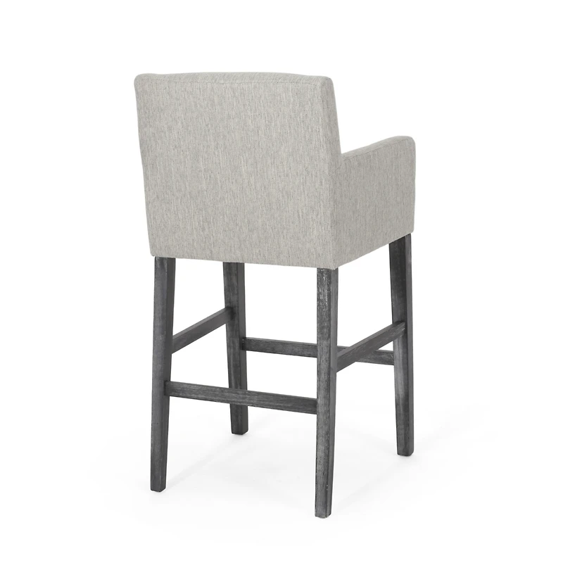 Streamdale Contemporary Upholstered Counter Stools With Armrests (30.5" Height)