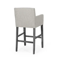Streamdale Contemporary Upholstered Counter Stools With Armrests (30.5" Height)