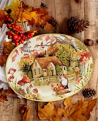 Certified International Woodland Critters Oval Platter