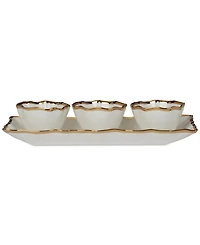 Certified International Regency 4 Pc. Tray and Condiment Bowls