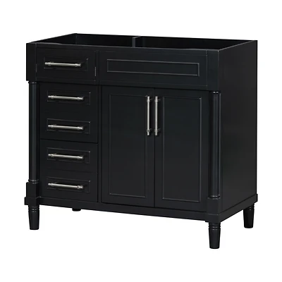 Streamdale 36" Freestanding Bathroom Vanity with Ample Storage, Solid Wood Frame