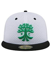 New Era Men's Gray Austin Fc Throwback Mesh 59FIFTY Hat