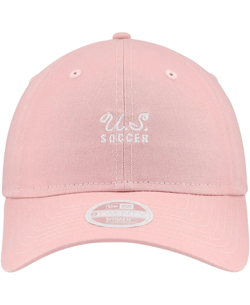 New Era Women's Pink Uswnt Throwback 9TWENTY Adjustable Hat