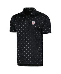 Levelwear Men's Black Usmnt Groove Performance Polo