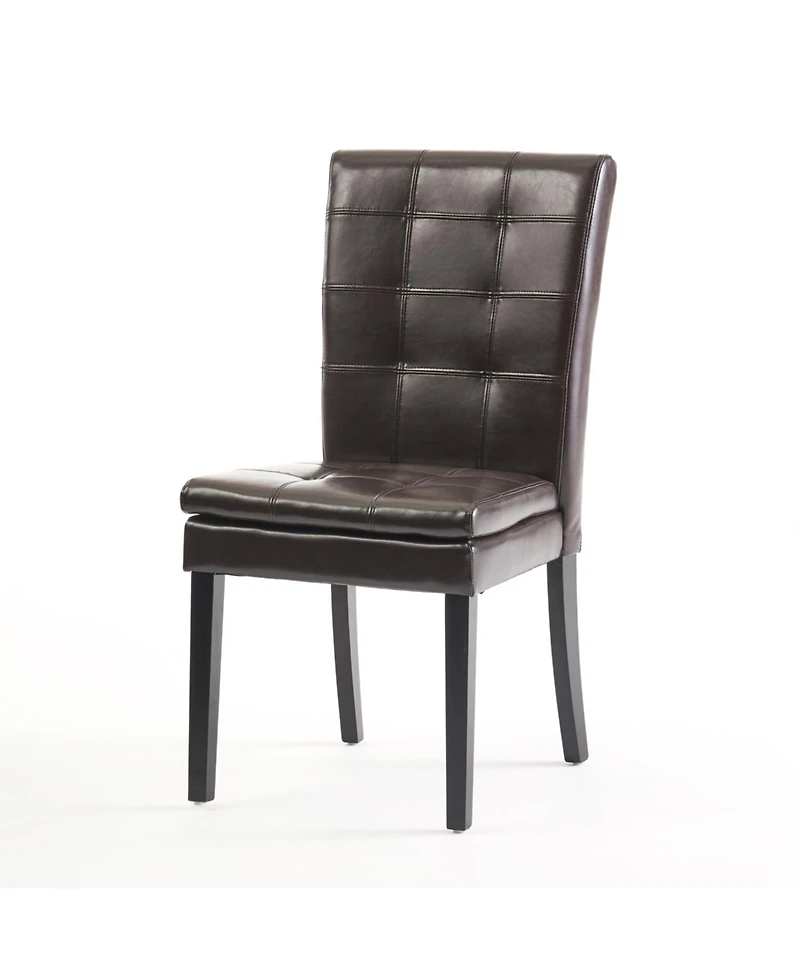 Streamdale Barrington Bonded Leather Tufted Dining Chair