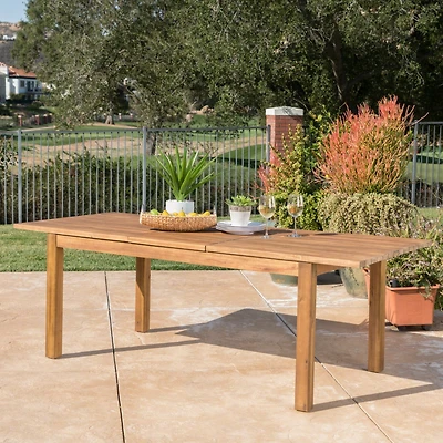 Streamdale Rustic Acacia Expandable Dining Table