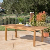 Streamdale Rustic Acacia Expandable Dining Table