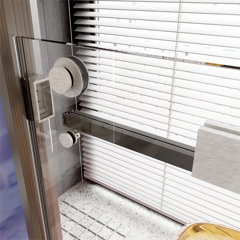 Streamdale 56-60" Double Sliding Soft-Close Shower Door, 10mm Tempered Glass