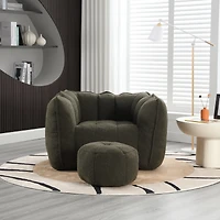 Simplie Fun Cozy Bean Bag Chair with Foam Filling for Comfort and Relaxation