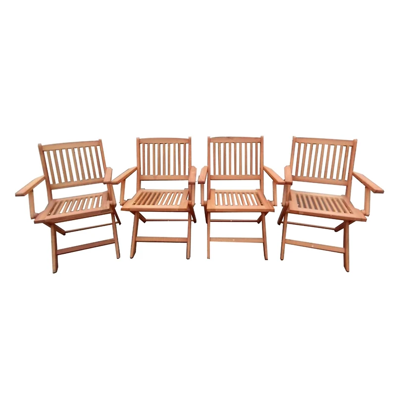 Streamdale Foldable Patio Dining Set with 4 Chairs