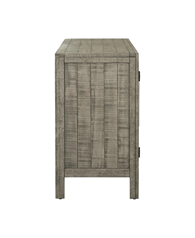 Streamdale Pine Veneer Storage Cabinet with Adjustable Shelves
