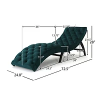 Streamdale Luxurious Velvet Chaise Lounge For Ultimate Relaxation