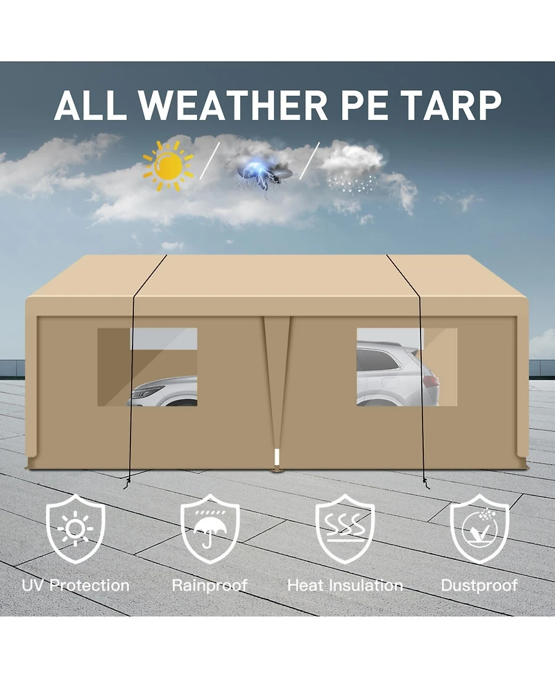 Streamdale Portable 10x20 Carport Versatile Shelter